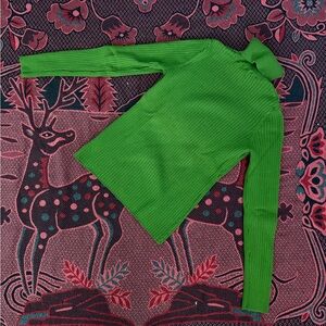 Merona Neon Green Ribbed Turtleneck Sweater